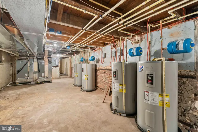 a view of storage and utility room