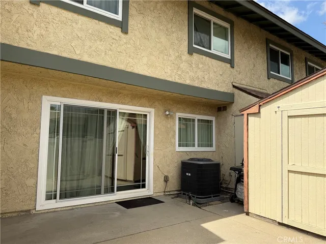 a view of a door of the house