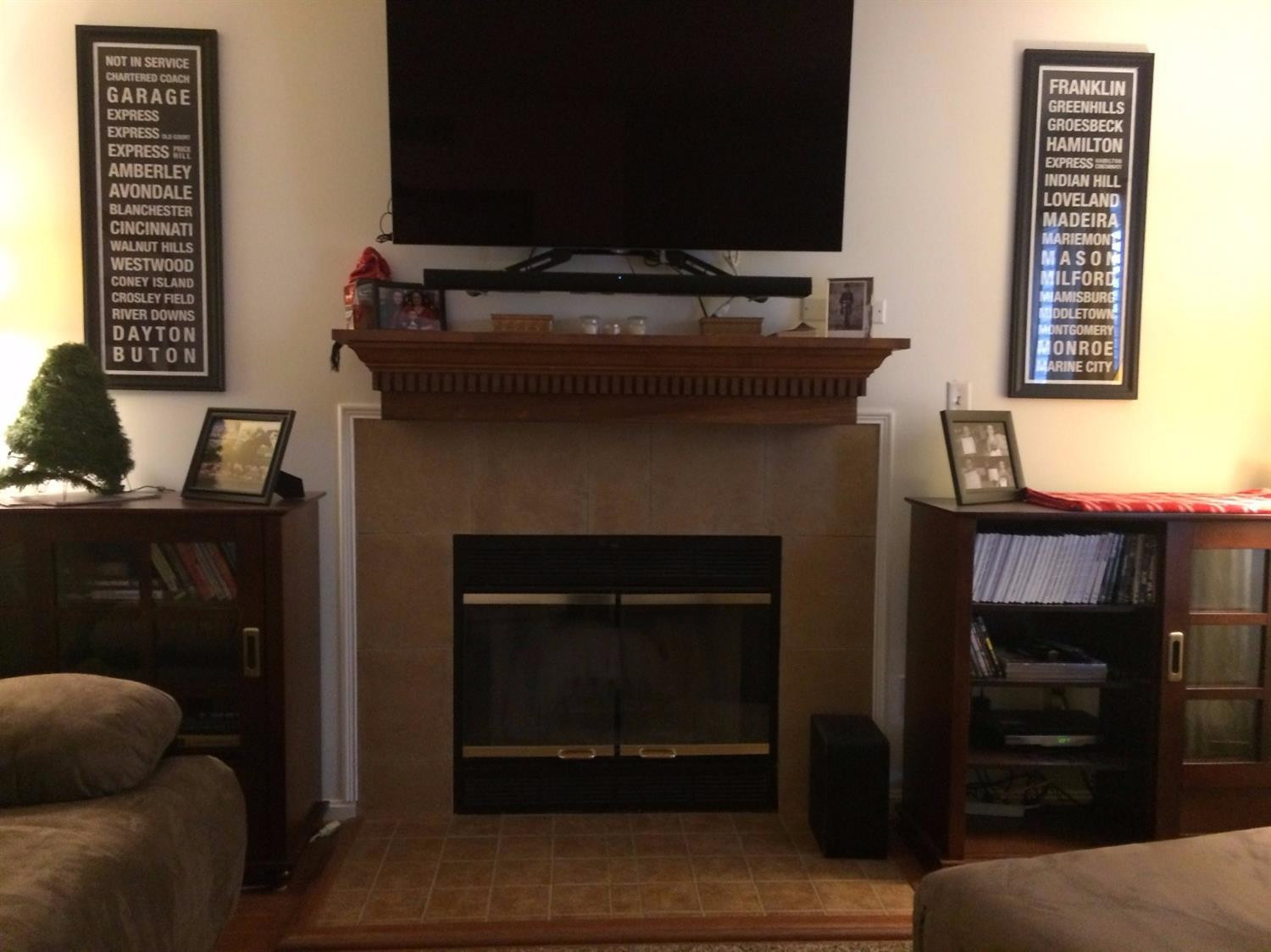 1409 Ritchie Court Lexington, KY 40503 - Photo 7 of 48 Mounted TV and Wood Burning Fireplace