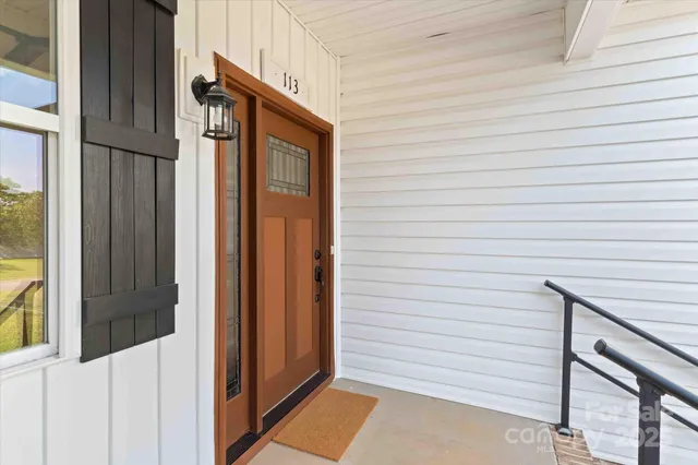 a view of front door