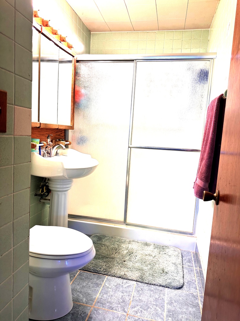 33 Crescent Road Lake Zurich, IL 60047 - Photo 6 of 15 a bathroom with a sink a toilet and a shower