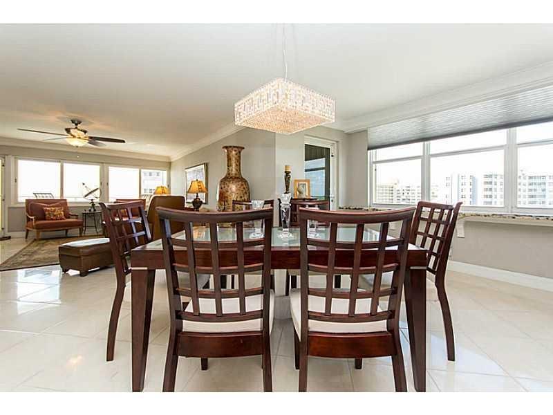 328 North Ocean Boulevard, Unit 1008 Pompano Beach, FL 33062 - Photo 6 of 38 a view of a dining room with furniture and window