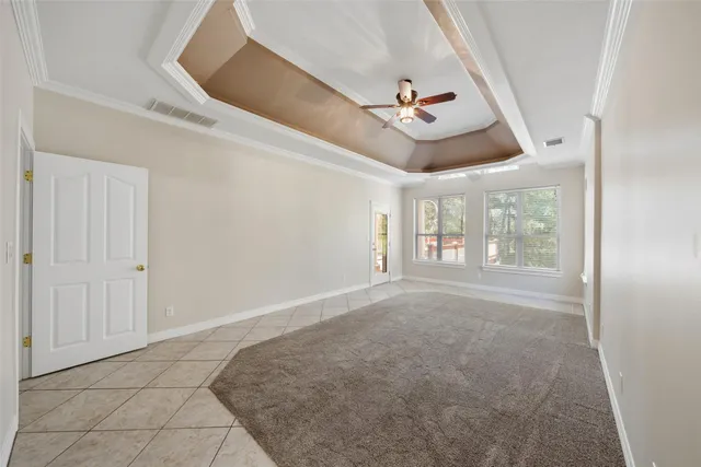 view of a lake with houses