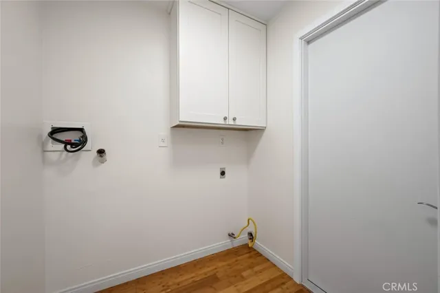 a view of room with hardwood