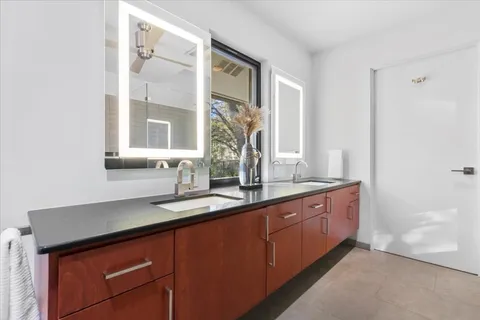 a bathroom with a sink and bathtub