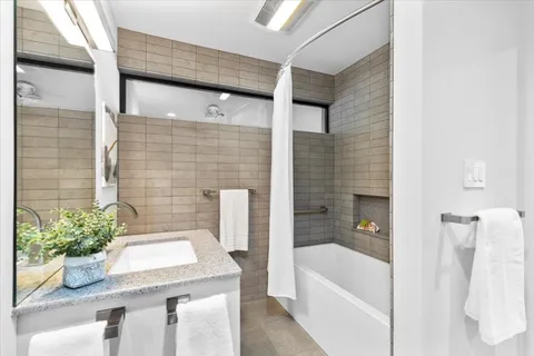 a very nice looking room with a large window