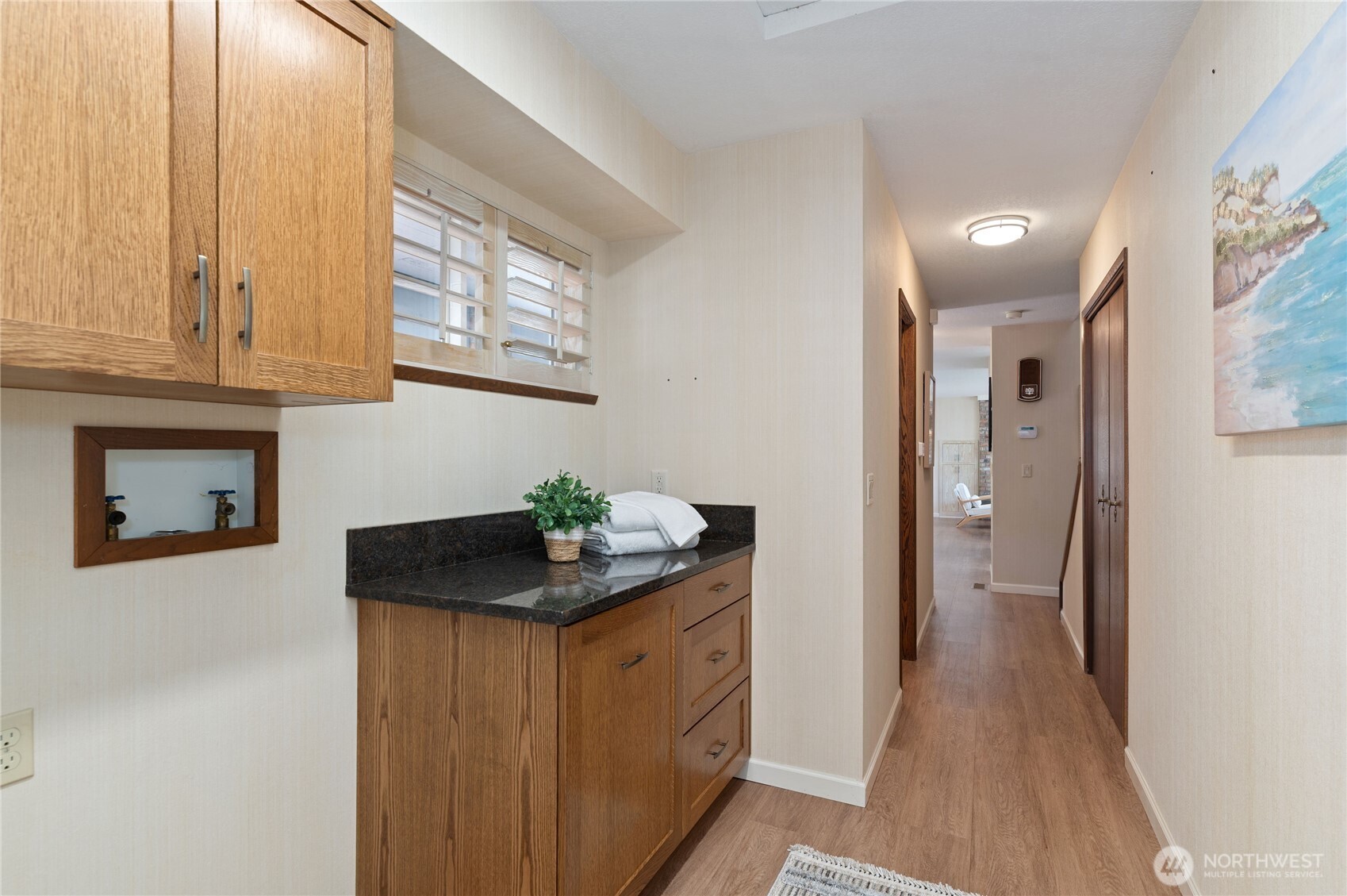 14191 Highway 106 Belfair, WA 98528 - Photo 32 of 40 a kitchen with stainless steel appliances granite countertop a refrigerator and a stove