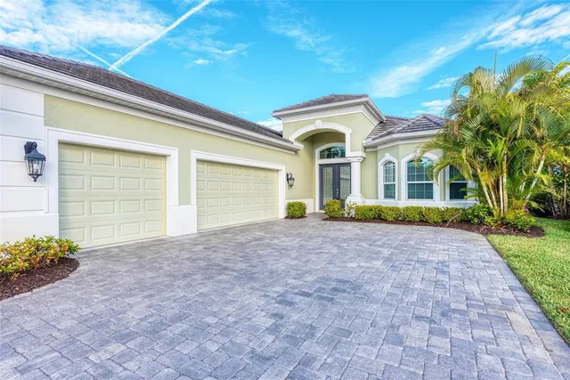 a view of a house with a garden