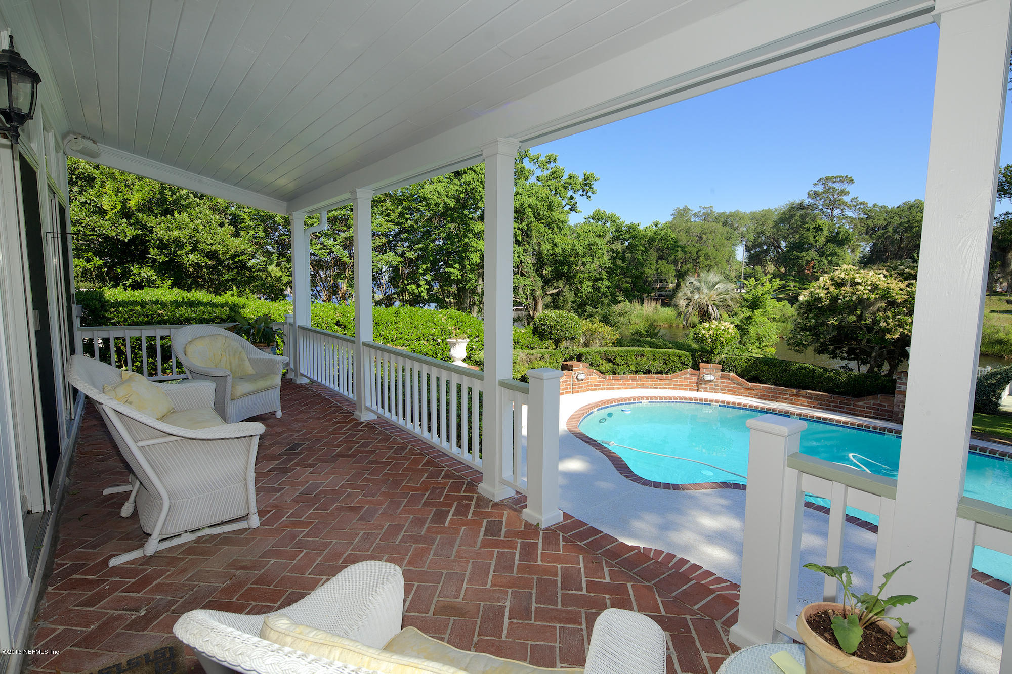 931 Brookwood Road Jacksonville, FL 32207 - Photo 54 of 73 Back Porch Overlooking Pool and Water