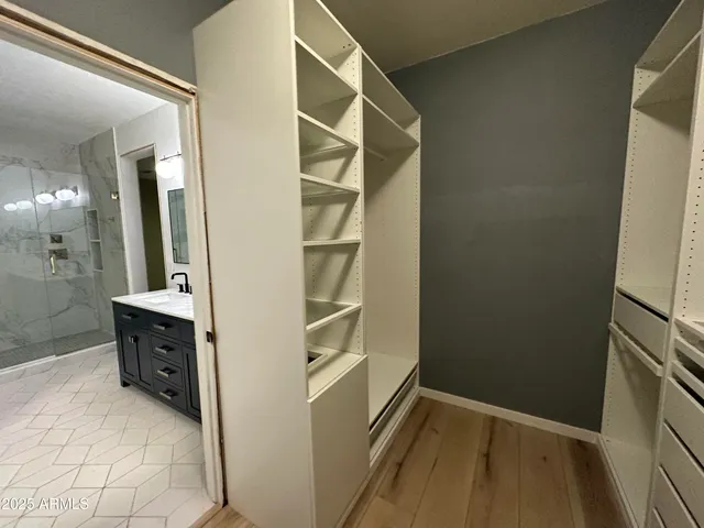 a view of walk in closet