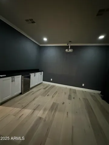 a view of a livingroom with an empty space