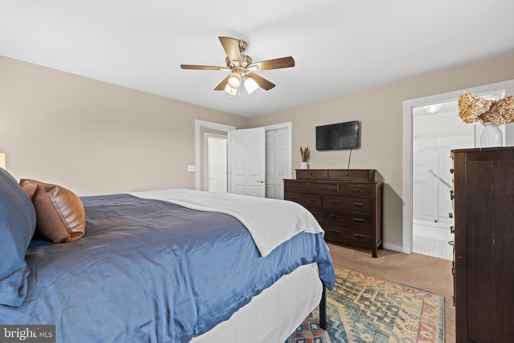 4112 Jacks Shop Road Rochelle, VA 22738 - Photo 20 of 54 a bedroom with a bed and a television