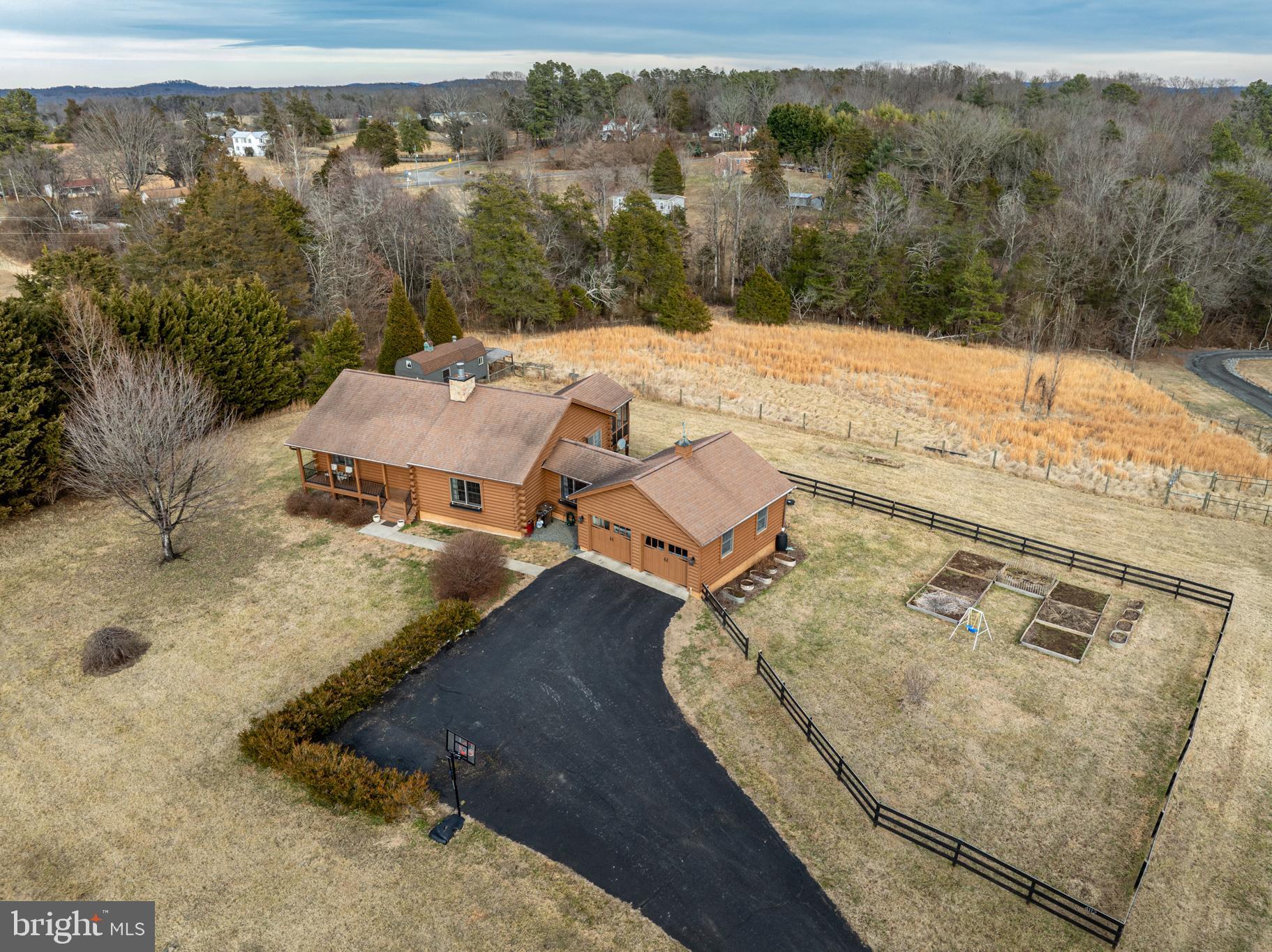 4112 Jacks Shop Road Rochelle, VA 22738 - Photo 51 of 54 an aerial view of a house with a yard