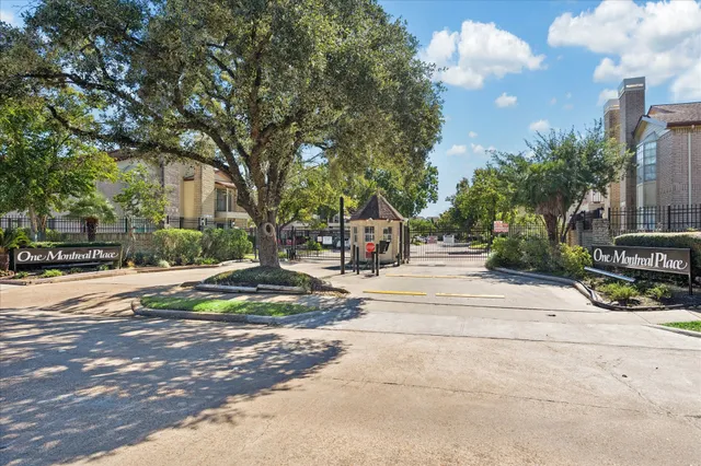 a view of street with houses