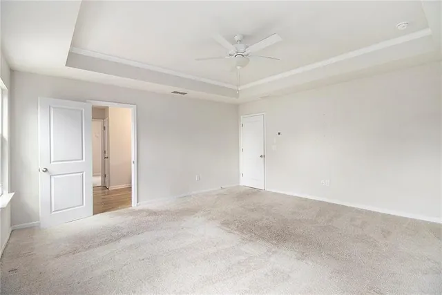 a view of an empty room