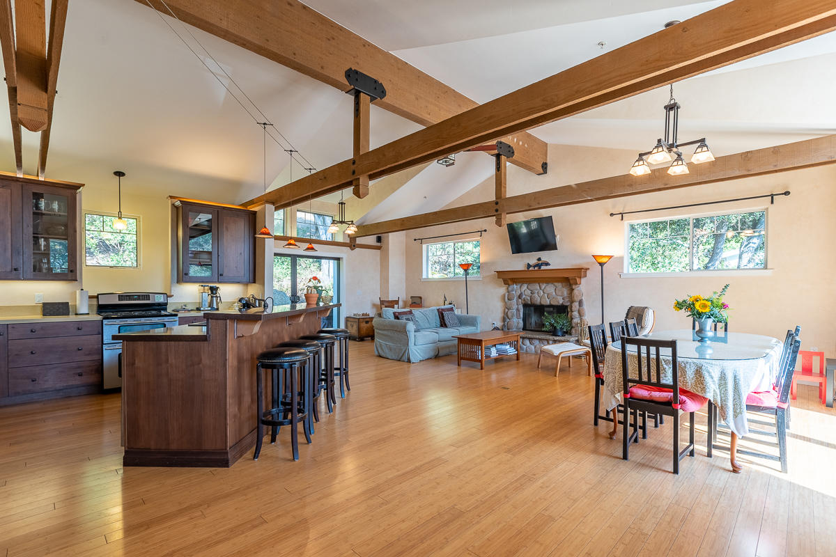 7 North San Marcos Road Santa Barbara, CA 93111 - Photo 1 of 43 a view of a dining room with furniture window and wooden floor