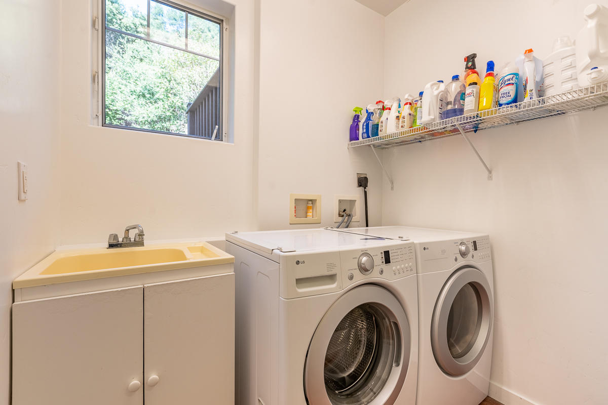7 North San Marcos Road Santa Barbara, CA 93111 - Photo 29 of 43 a utility room with dryer and washer