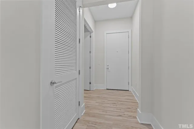 a view of a closet area