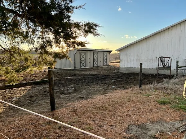 a backyard of a house