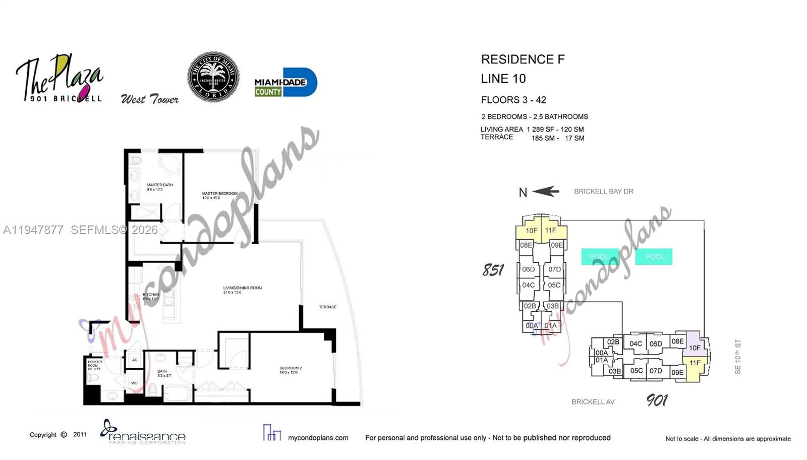 951 Brickell Avenue, Unit 1110 Miami, FL 33131 - Photo 28 of 28 a picture of a wall