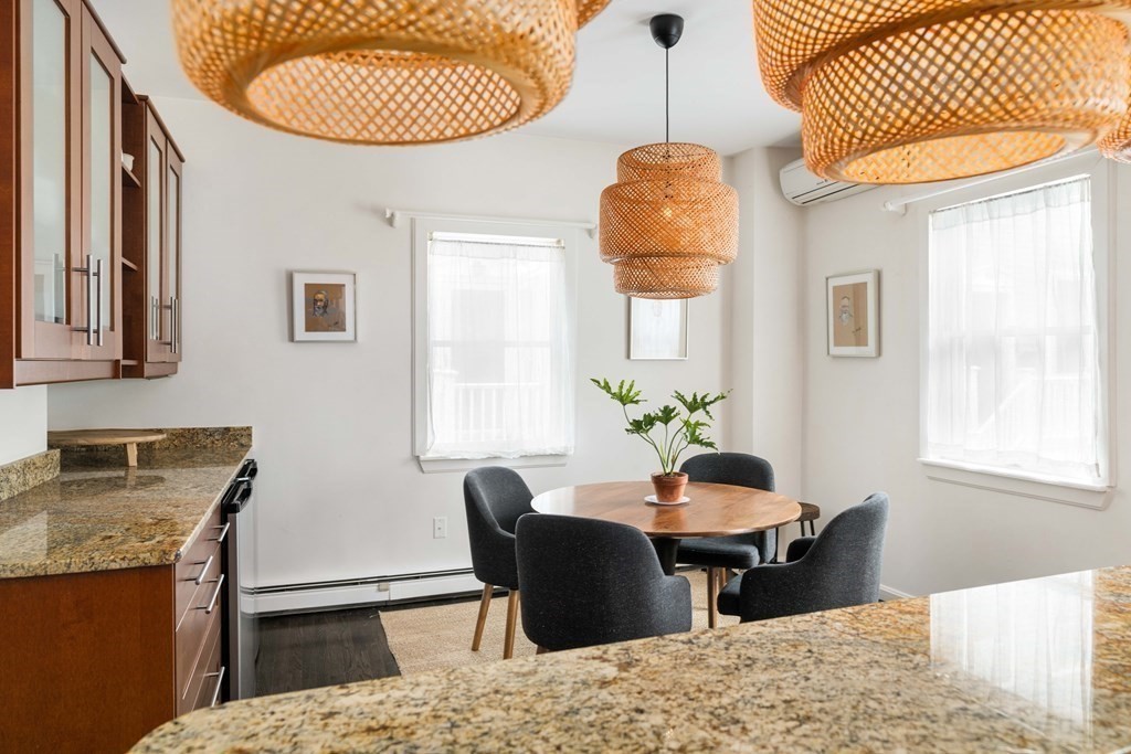 28 White Place Brookline, MA 02445 - Photo 7 of 18 a dining room with furniture and window