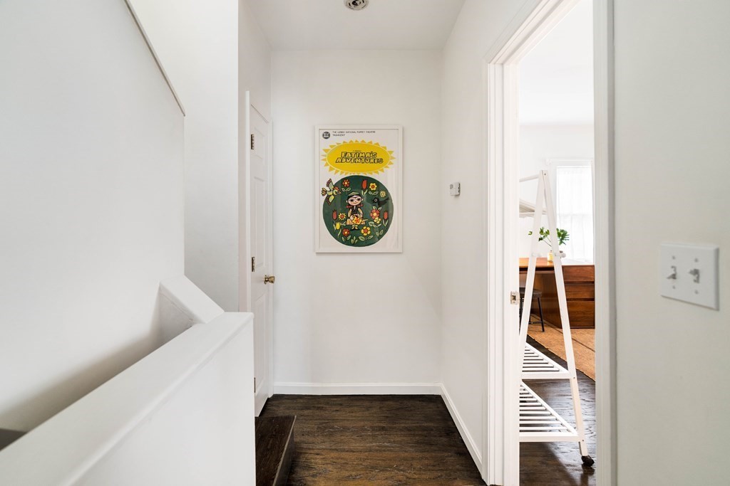 28 White Place Brookline, MA 02445 - Photo 10 of 18 a view of hallway with stairs