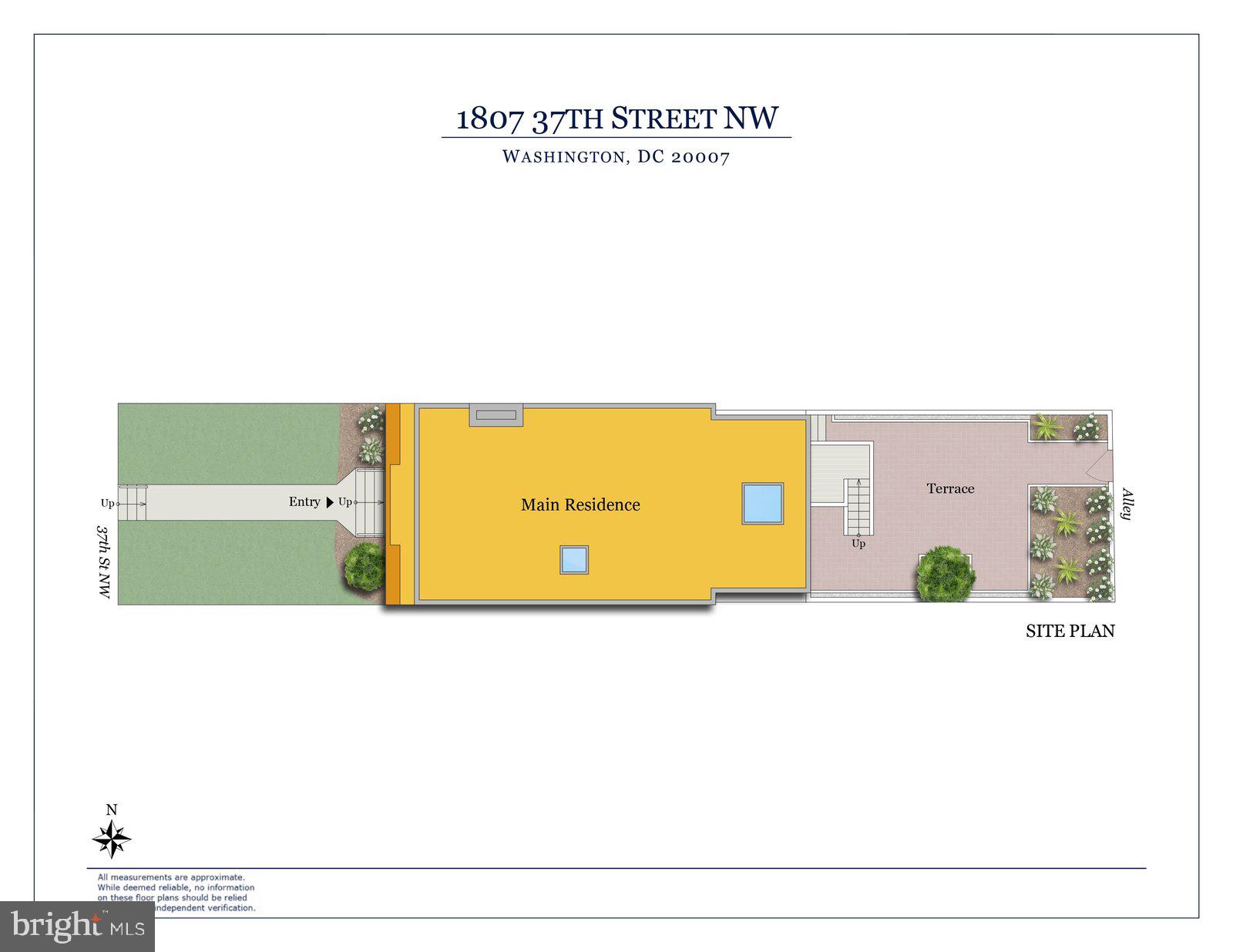 1807 37th Street Northwest Washington, DC 20007 - Photo 25 of 26 1807 37th St NW Site Plan