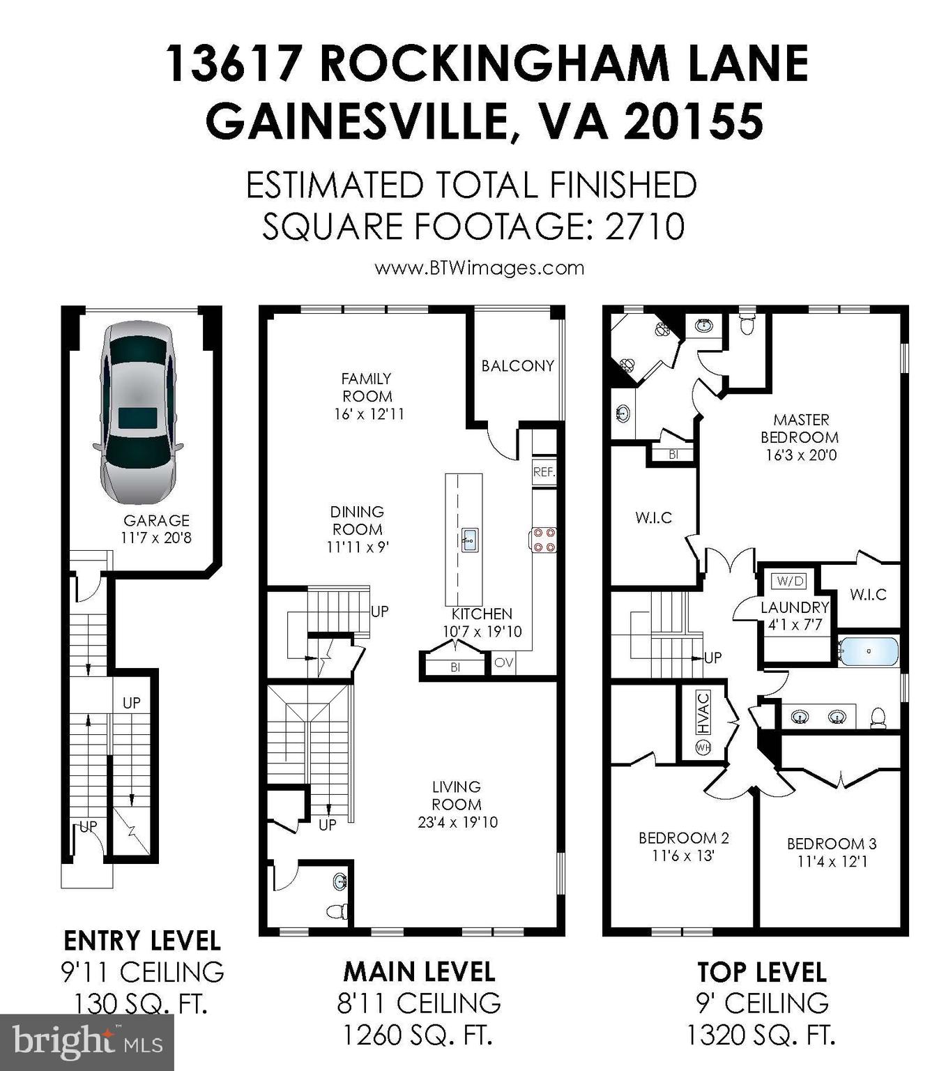 13617 Rockingham Lane Gainesville, VA 20155 - Photo 57 of 57 Floor Plan