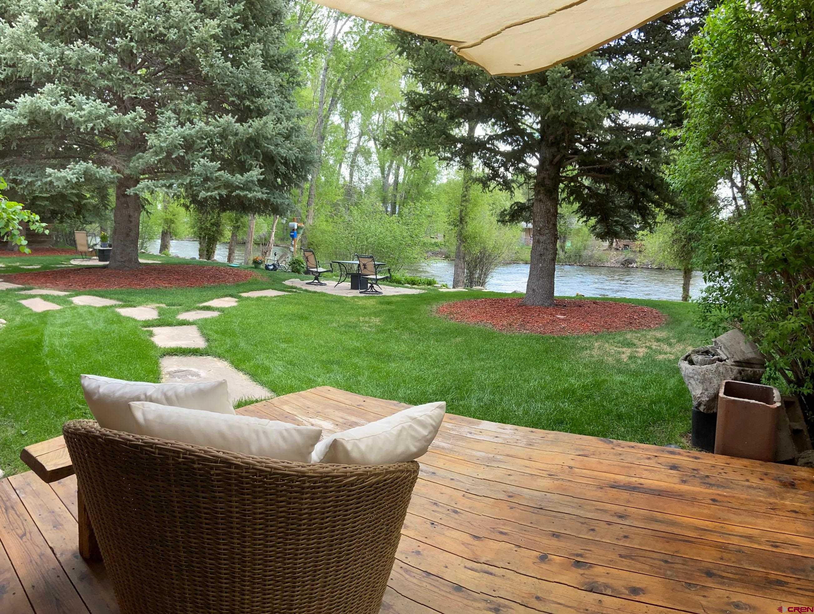 230 Bevington Road Gunnison, CO 81230 - Photo 13 of 35 River view from deck