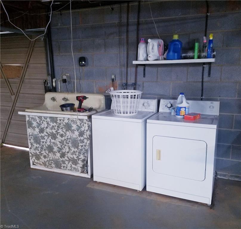 3240 Sourwood Ridge Road Lenoir, NC 28645 - Photo 22 of 25 Laundry area with sink