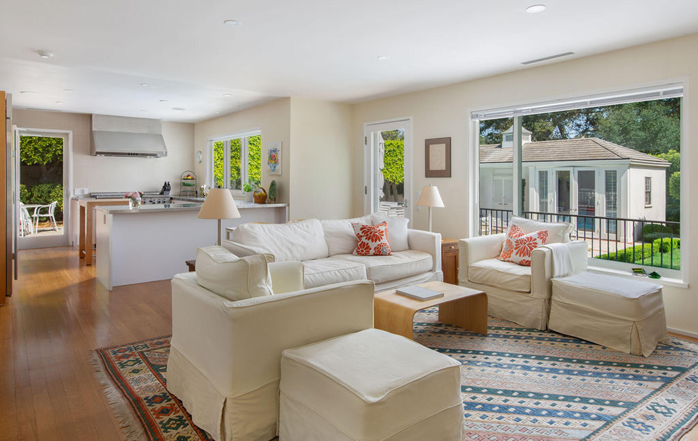 1333 East Valley Road Montecito, CA 93108 - Photo 8 of 23 Family room and kitchen
