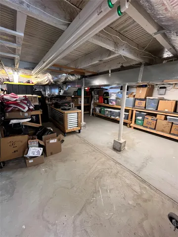 a view of storage and utility room