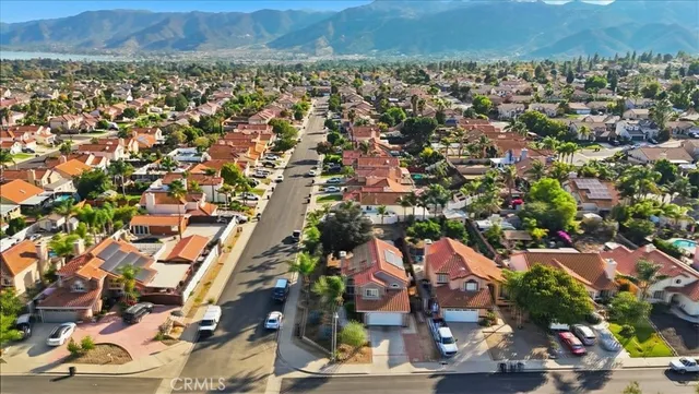an aerial view of a city