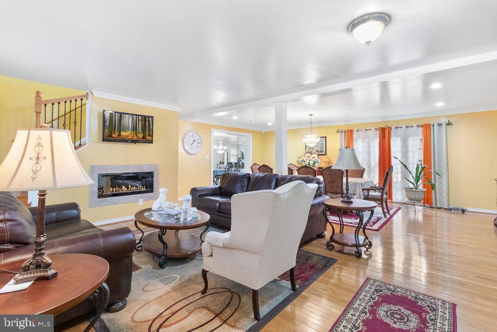 607 Valley Brook Drive Silver Spring, MD 20904 - Photo 4 of 67 a living room with furniture and a fireplace