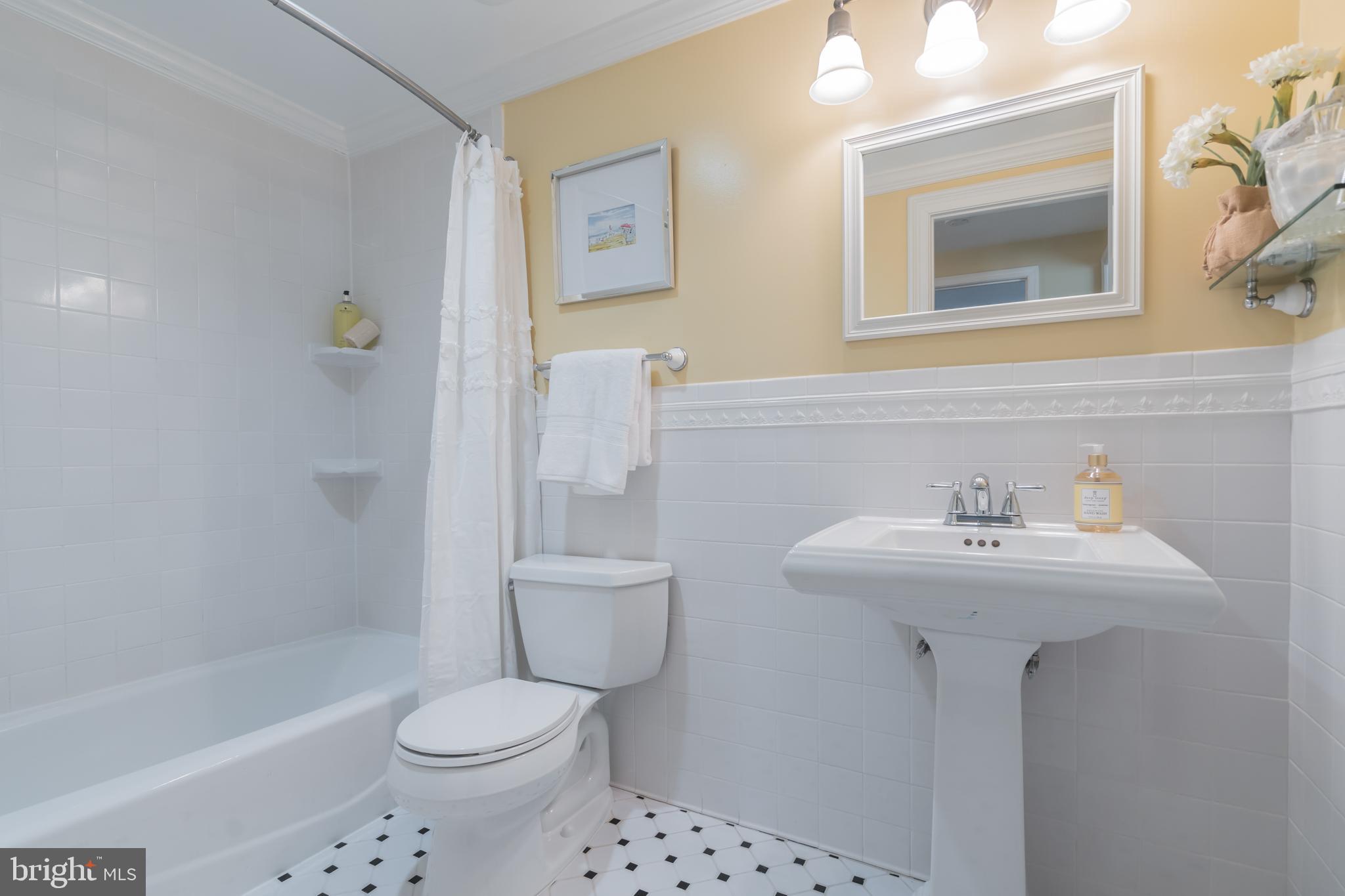 910 Riva Ridge Drive Great Falls, VA 22066 - Photo 21 of 49 Adorable Hall Bathroom w/Extensive Trimwork