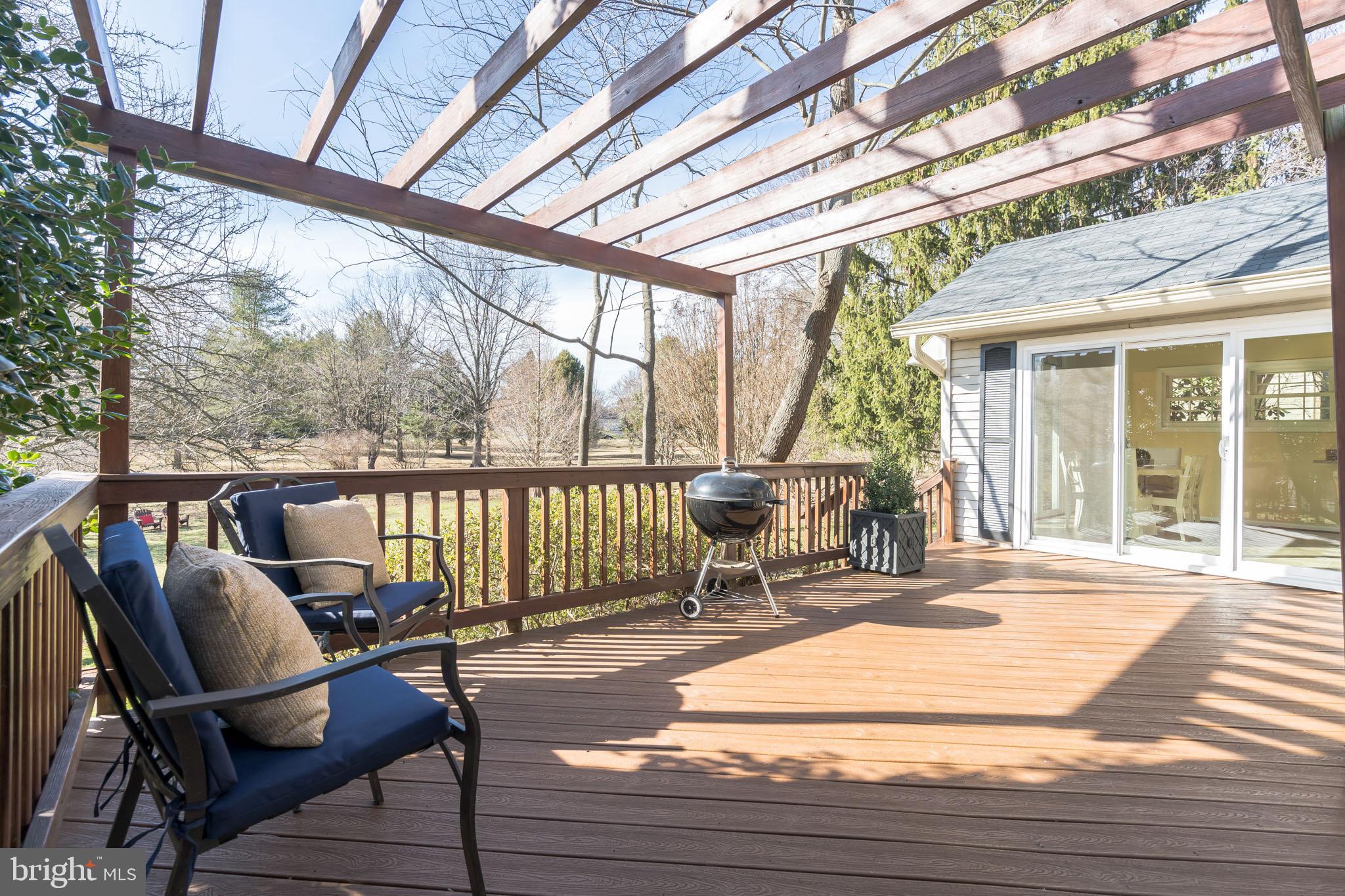 910 Riva Ridge Drive Great Falls, VA 22066 - Photo 28 of 49 Charming Back Deck w/Pergola