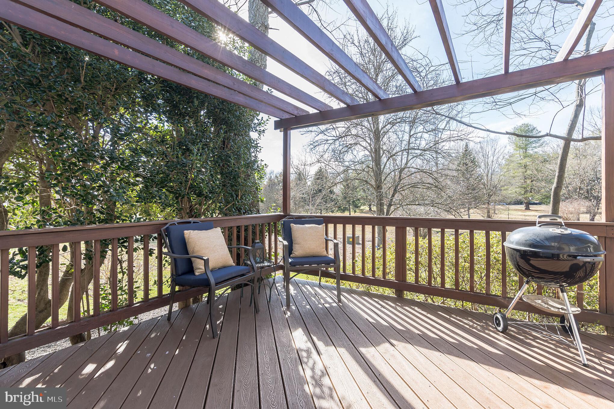 910 Riva Ridge Drive Great Falls, VA 22066 - Photo 29 of 49 Back Deck Overlooking Picturesque Backyard