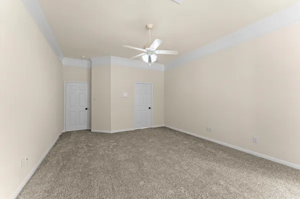 an empty room with window