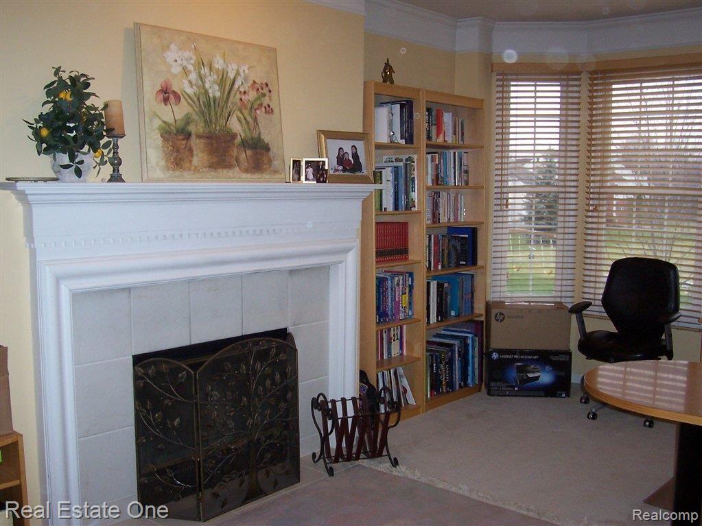 4080 Holly Lane Rochester, MI 48306 - Photo 8 of 25 Gas Fireplace in Library
