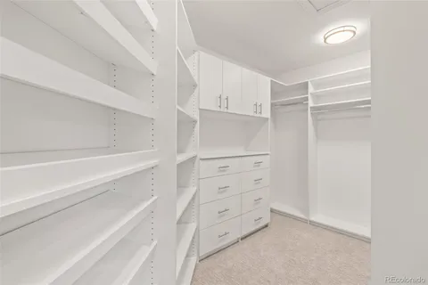 a view of walk in closet