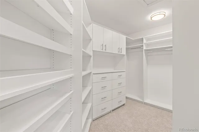 a view of walk in closet