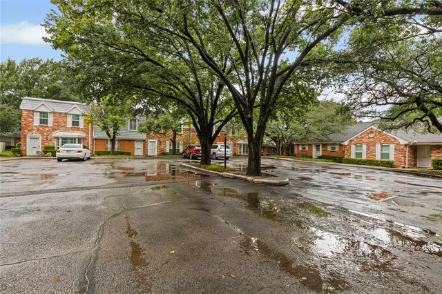 a view of road with trees