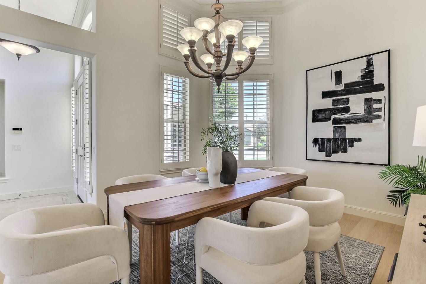 20455 Franklin Avenue Saratoga, CA 95070 - Photo 17 of 44 a dining room with furniture and window