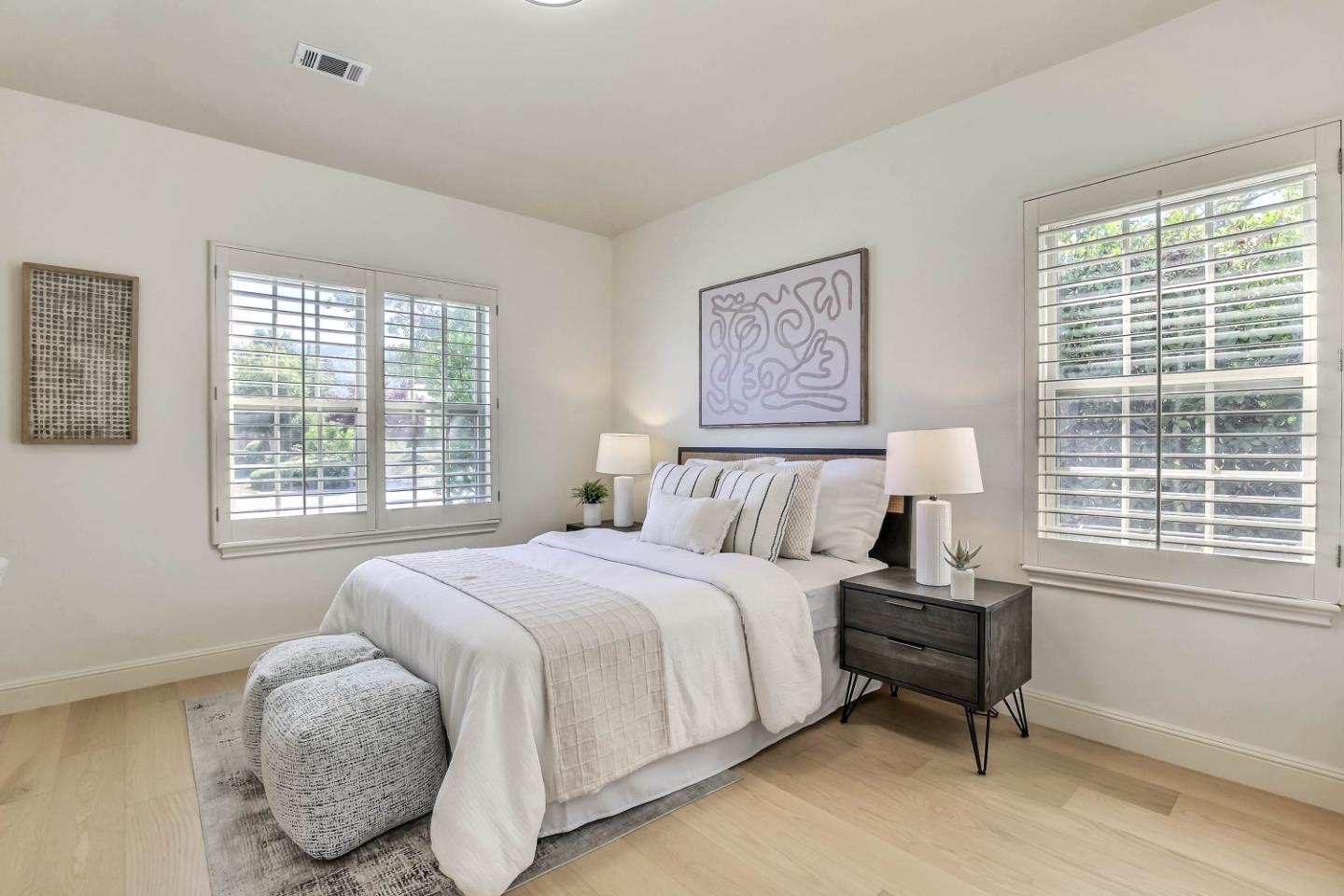 20455 Franklin Avenue Saratoga, CA 95070 - Photo 24 of 44 a bedroom with bed and a window