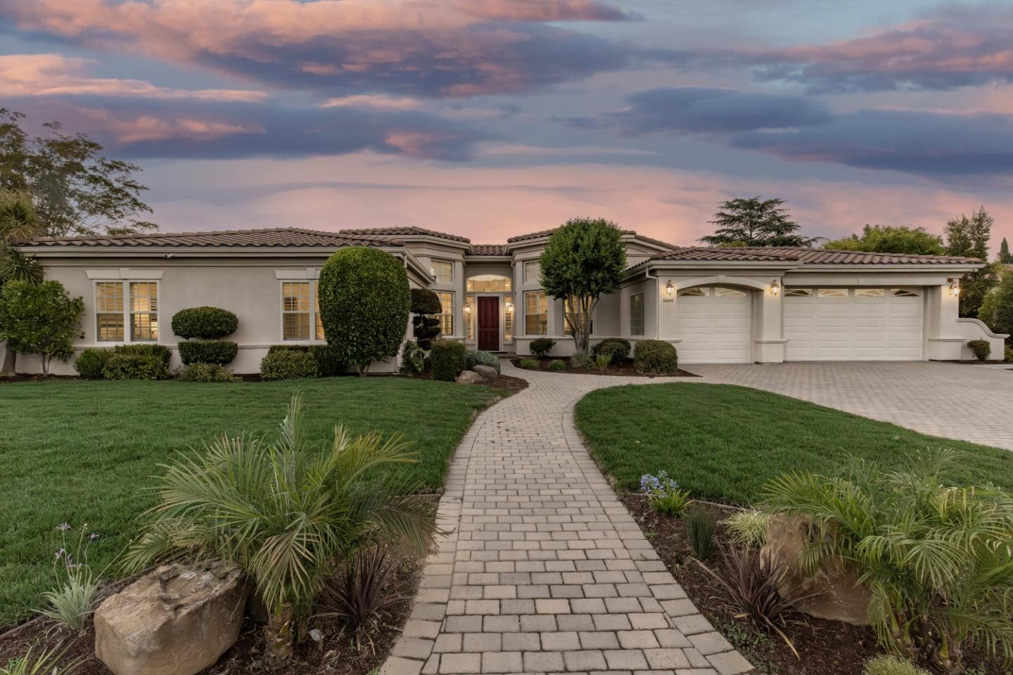 20455 Franklin Avenue Saratoga, CA 95070 - Photo 34 of 44 a house view with a garden space