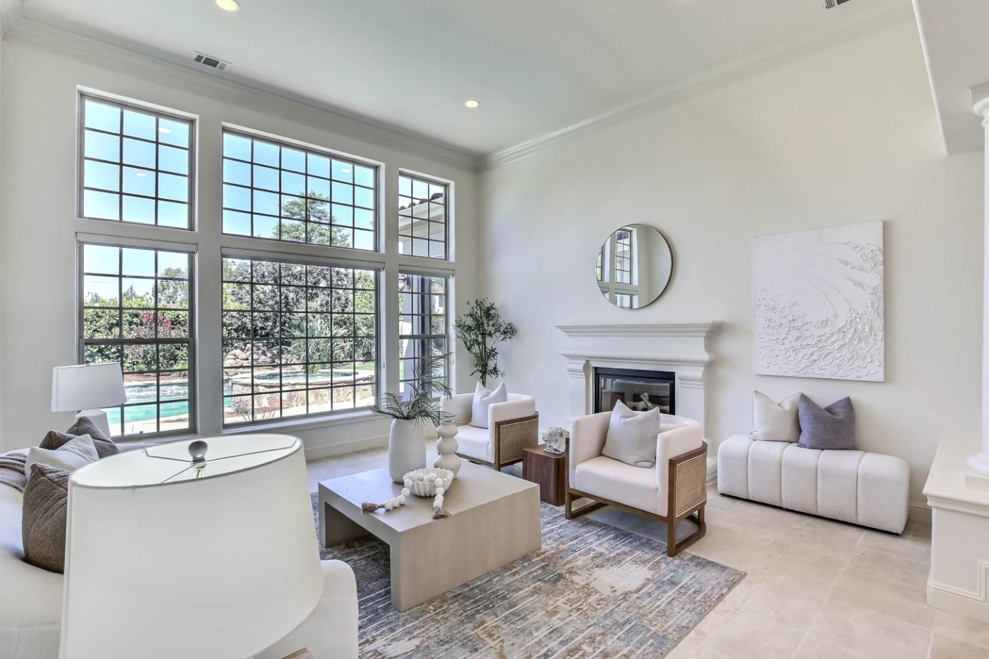 20455 Franklin Avenue Saratoga, CA 95070 - Photo 6 of 44 a living room with furniture and a large window