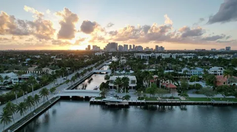 a view of residential houses with outdoor space and lake view