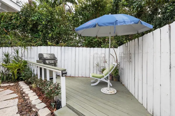 an aerial view of residential building with outdoor space
