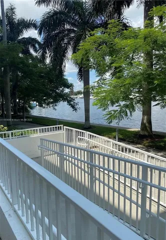 a view of street from a balcony