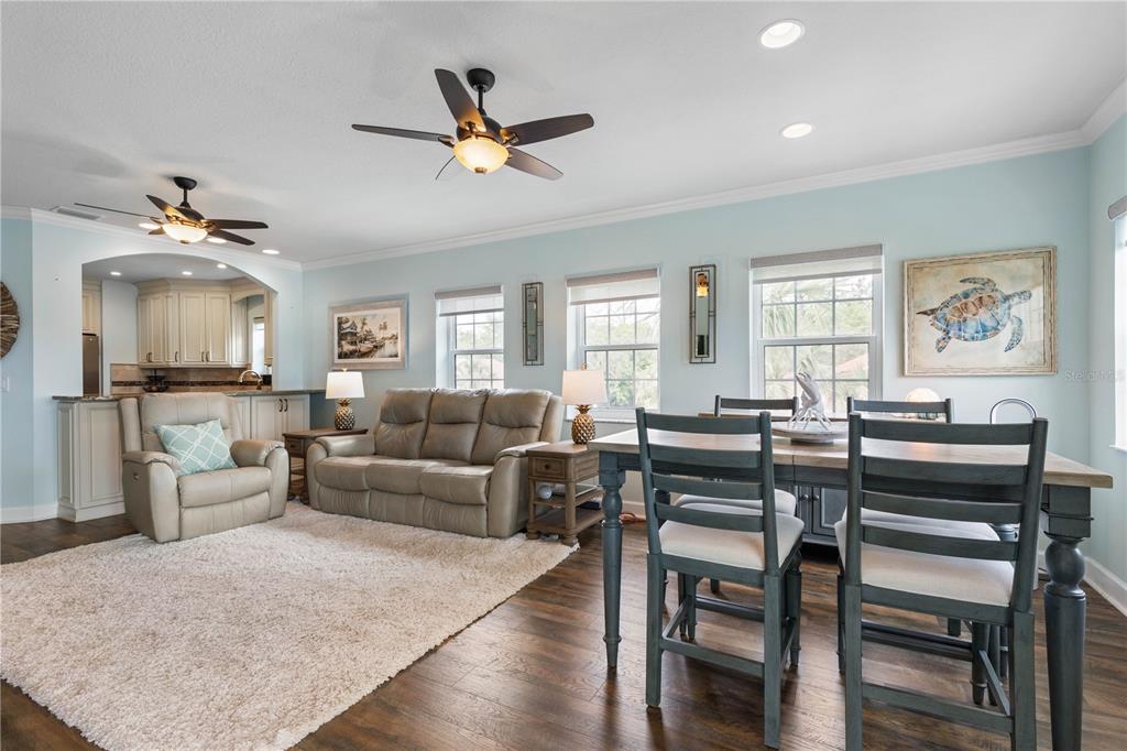 102 Rivers Edge Lane, Unit 102 Palm Coast, FL 32137 - Photo 13 of 67 a living room with furniture kitchen view and a window
